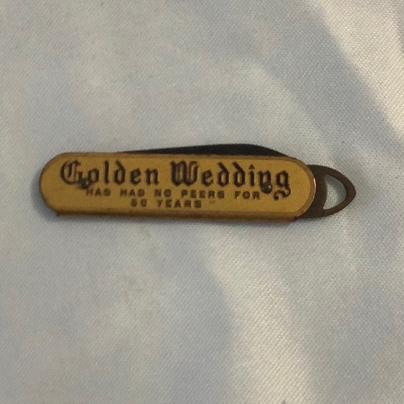 Golden Wedding Jack Knife. - Picture 1 of 6